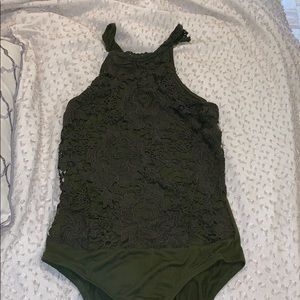 Green bodysuit
